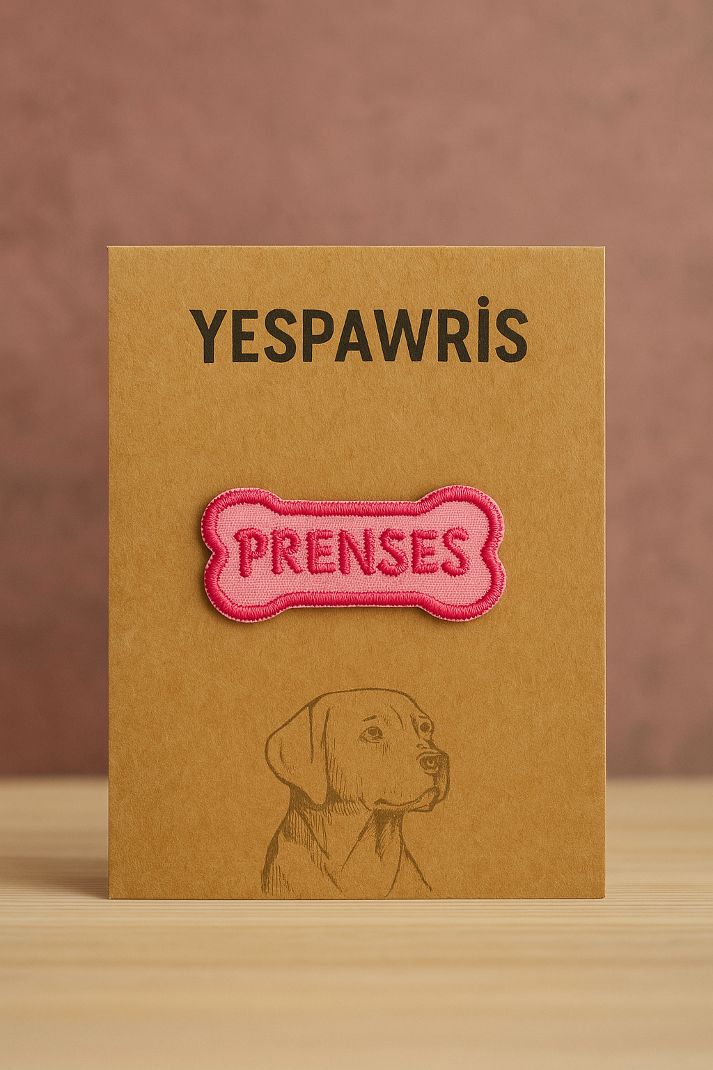 Prenses Köpek Arma - Sevimli Nakış Arma | Ütü ile Yapışan Arma | YesPawris