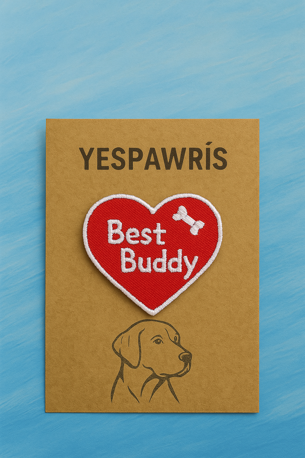 Best Buddy Köpek Arması - En İyi Arkadaş Nakış Arması | Ütü ile Yapışan Arma | YesPawris