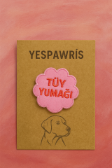 Tüy Yumağı Köpek Arması - Sevimli Nakış Arma | Ütü ile Yapışan Arma | YesPawris