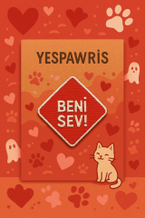 Beni Sev Köpek Arması - Sevimli Nakış Arma | Ütü ile Yapışan Arma | YesPawris
