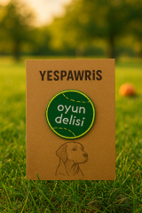 Oyun Delisi Köpek Arması - Enerjik ve Sevimli Nakış Arma | Ütü ile Yapışan Arma | YesPawris