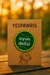 Oyun Delisi Köpek Arması - Enerjik ve Sevimli Nakış Arma | Ütü ile Yapışan Arma | YesPawris