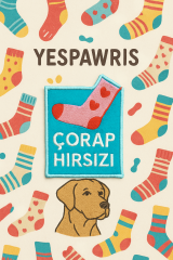 Çorap Hırsızı Köpek Patchi – Eğlenceli Nakış Arma | Ütü ile Yapışan Yama | YesPawris