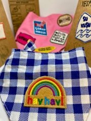 Hav Hav! Köpek Patchi Ütüyle Yapışan Nakış Yama Enerjik ve Neşeli Köpek Arması | YesPawris