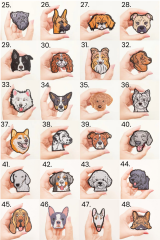 Evcil Hayvan Sahiplerine Özel Köpek Irkı Nakışlı Şapka
